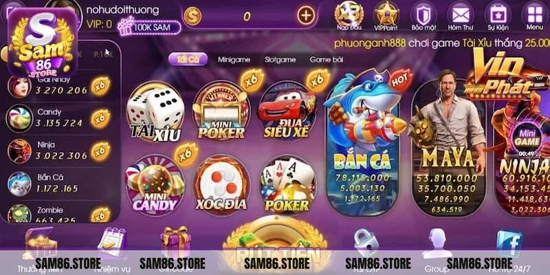 Bắn Cá Sam86 thu hút người chơi bởi nhiều tính năng độc đáo